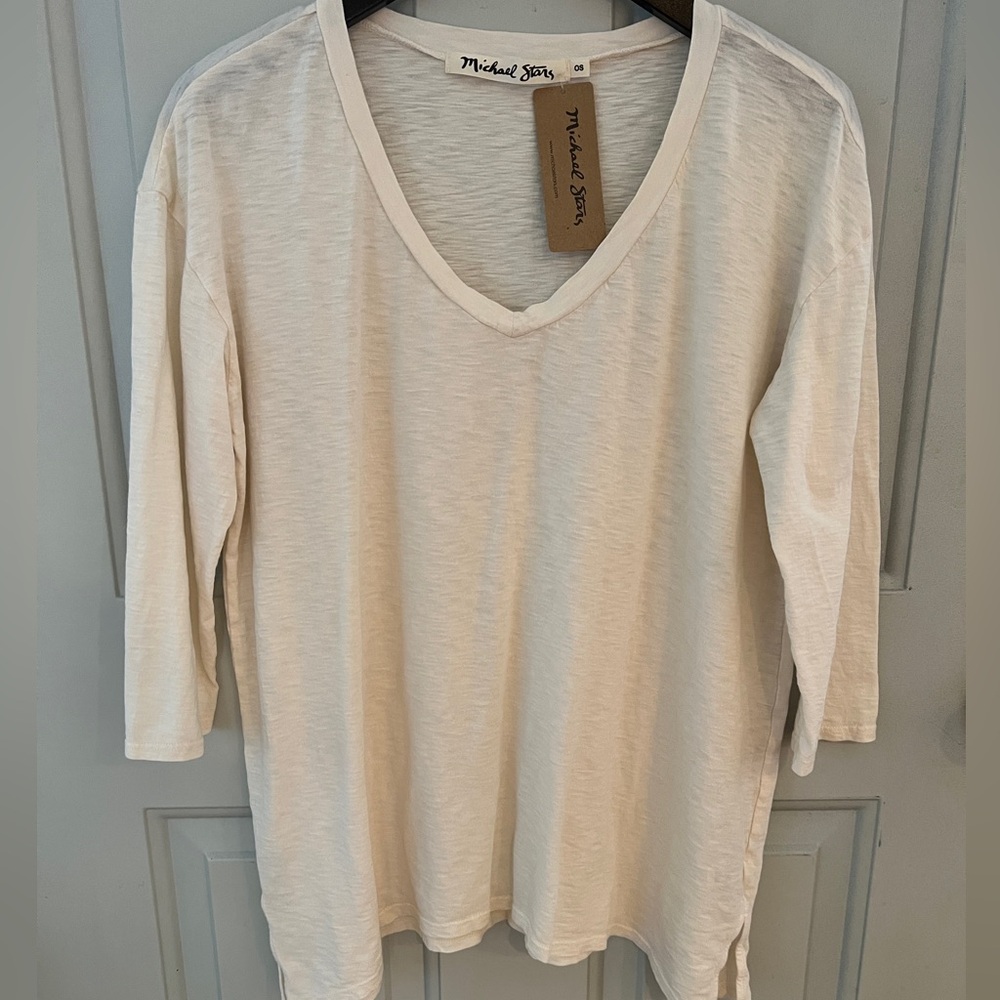 Cream loose fit shirt - brand new!